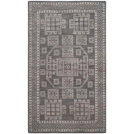 SAFAVIEH Kenya Hand Knotted Small Rectangle Rug- Grey- 3 x 5 ft. KNY635A-3